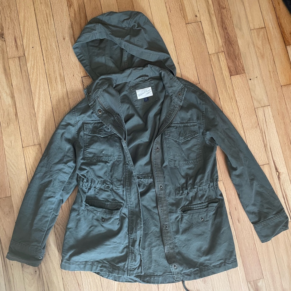 Universal Thread Target Olive Hooded Utility Jacket